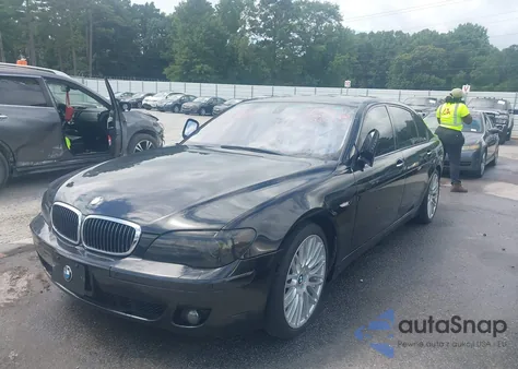 2007 BMW 750Li z USA, uszkodzony, nr VIN WBAHN83527DT75009